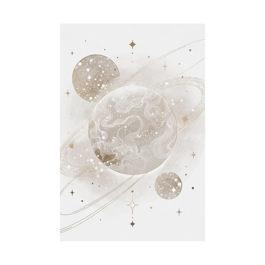 Boho Celestial Wall Art | Saturn