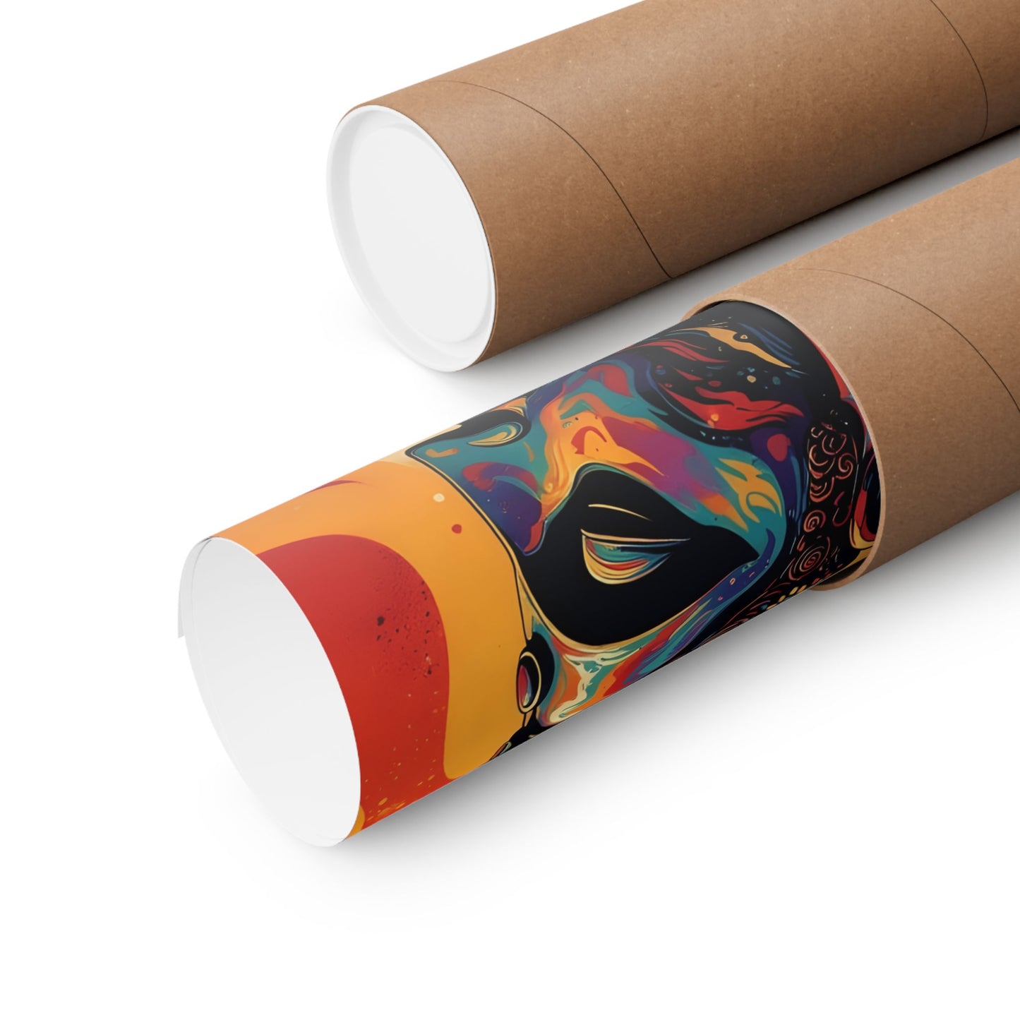 Buddha Colorwave Matte Vertical Poster — Vibrant Spiritual Wall Art