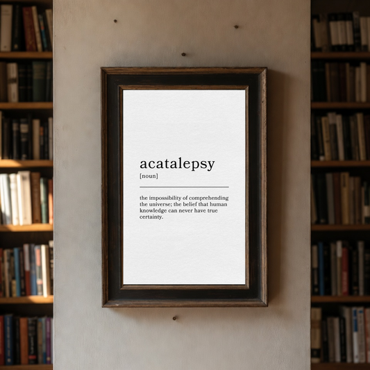 Acetalepsy - Wonderful Words Poster