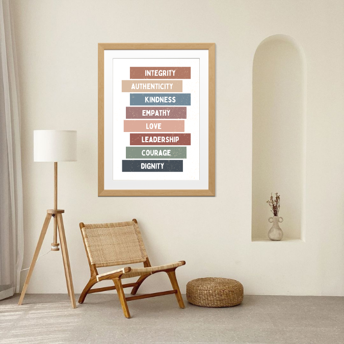 Values & Virtues Canvas