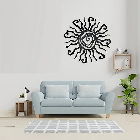 Wacky Sun Metal Wall Art - Abstract Home Decor