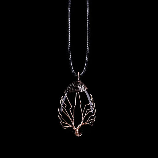 Tree of Life Gemstone Necklace - Crystal Healing Jewelry