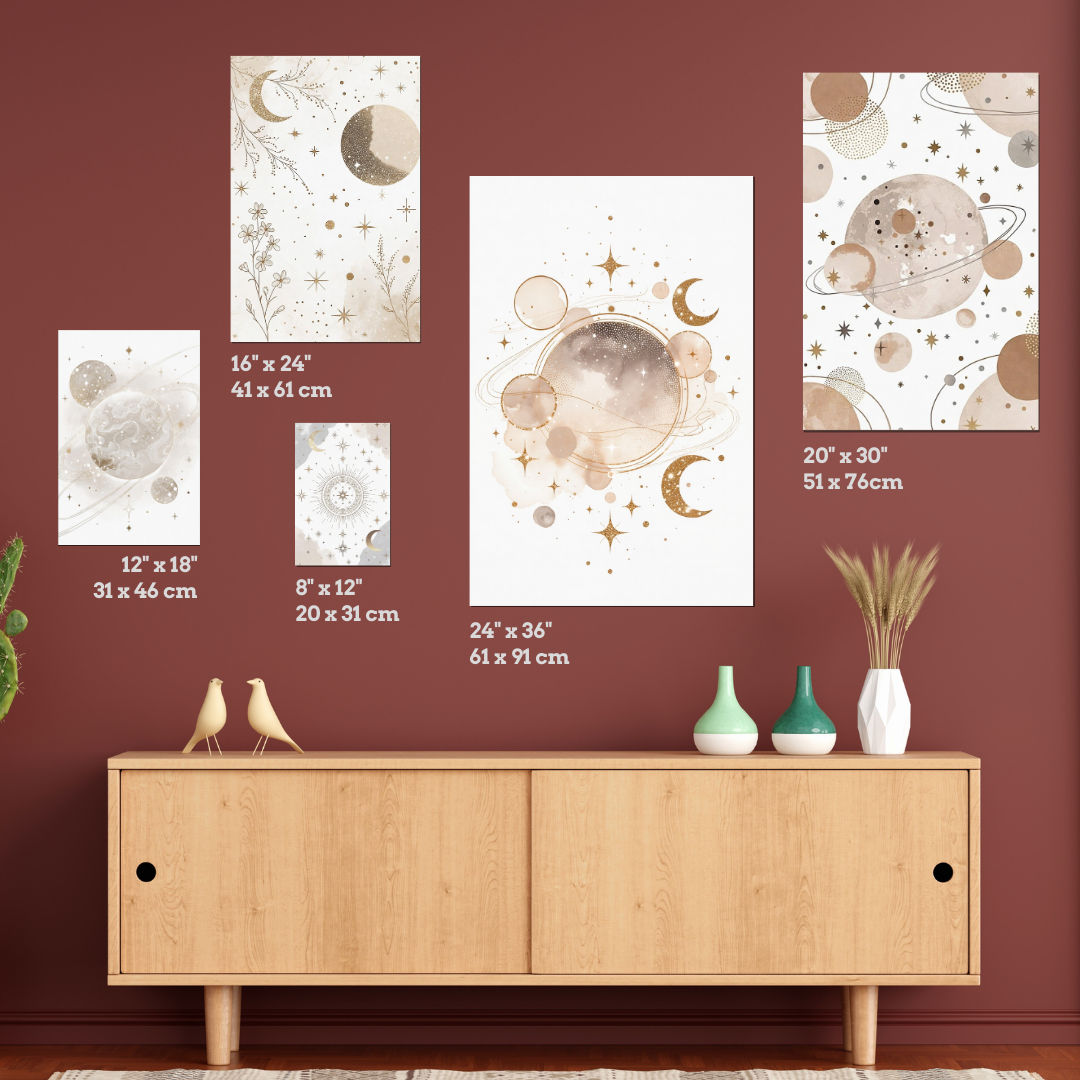 Boho Celestial Wall Art