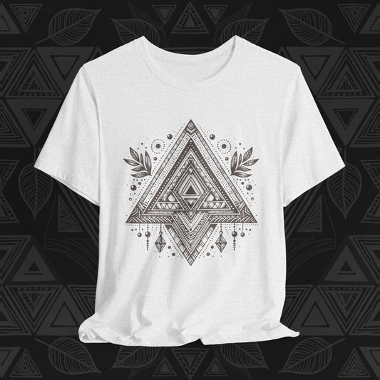 Sacred Geometry T-Shirt | Tribal Triangles