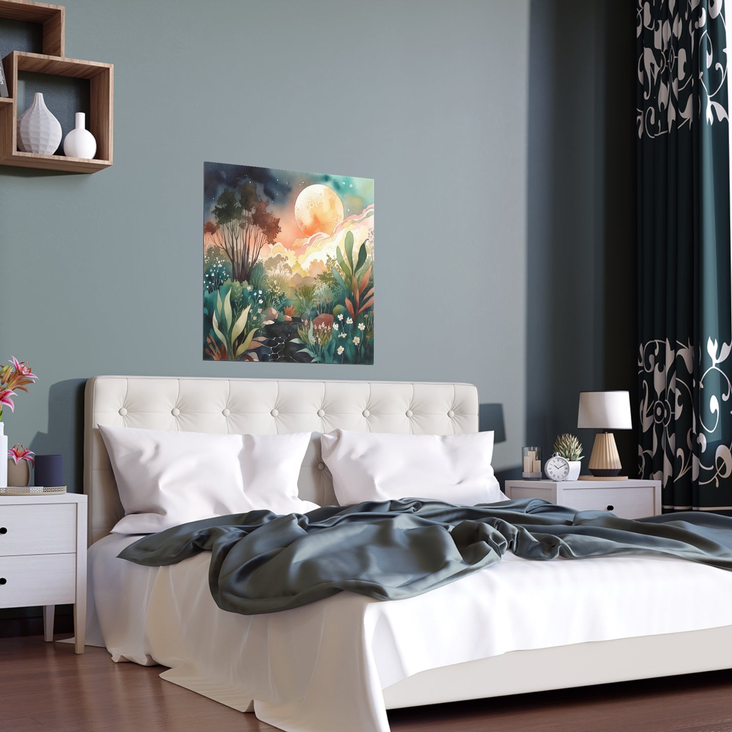 Mystical Forest Grove Watercolour Print