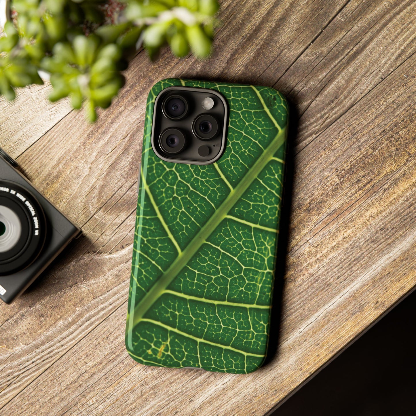 [WW] Leaf Vein Stamped Phone Case