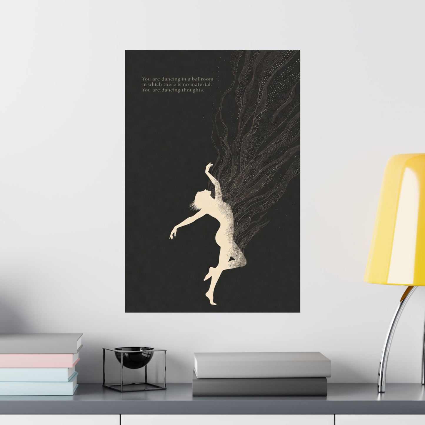 Dancing Thoughts - Law of One Grey Poster