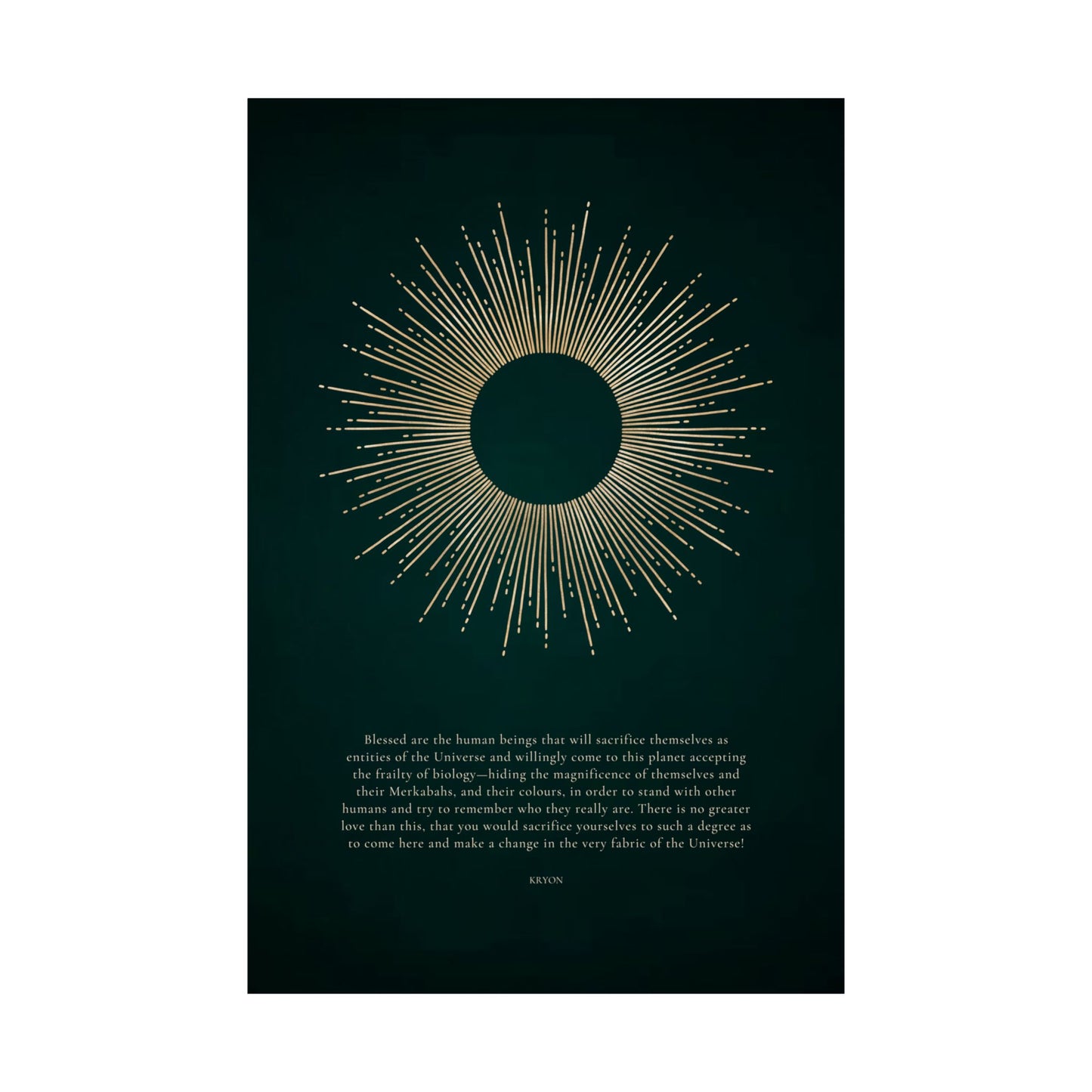 Kryon "No Greater Love" Wall Print