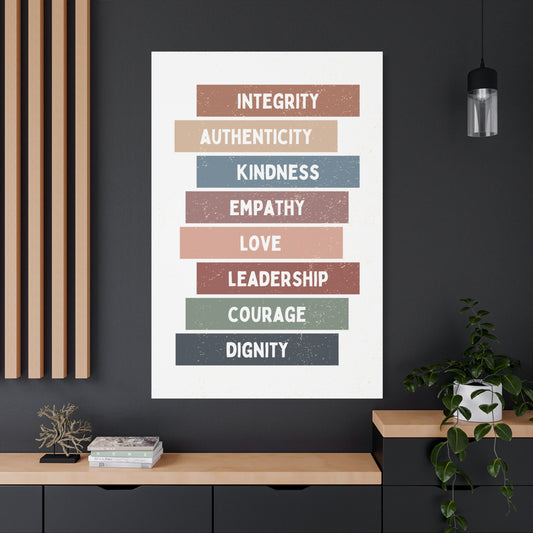 Values & Virtues Canvas