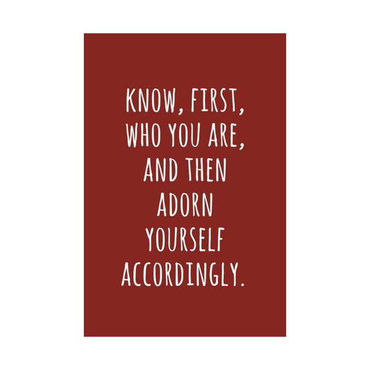 Know Who You Are Stoic Print
