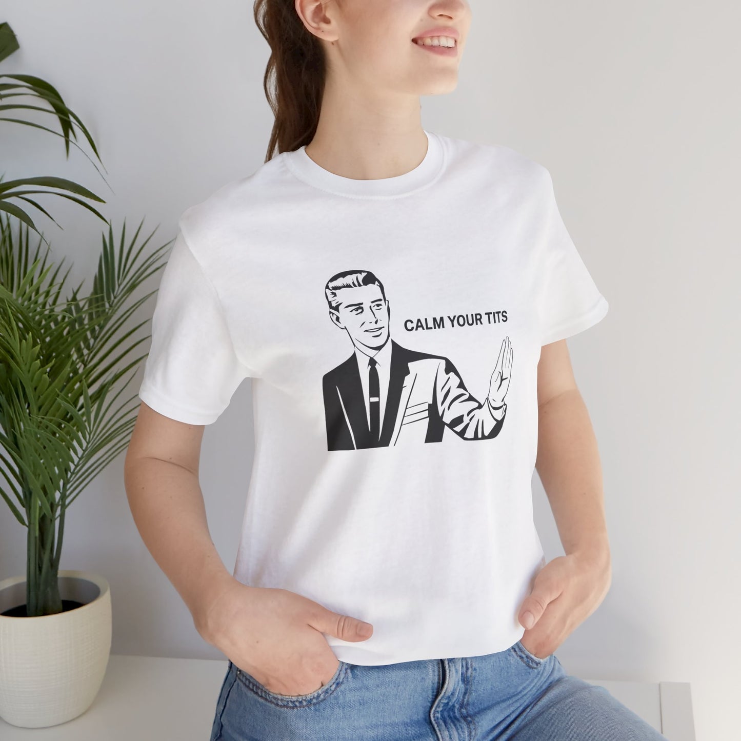 Calm Your Tits Gentleman T-Shirt | Comic