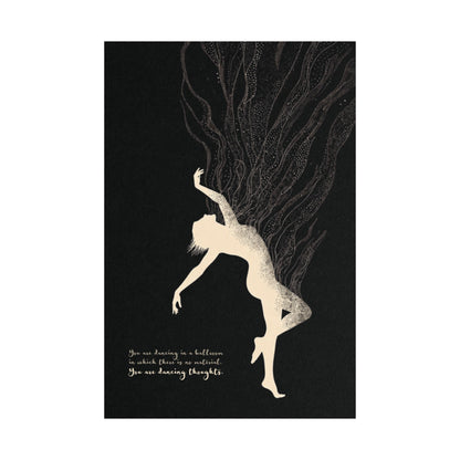 Law of One Dancing Thoughts Print | Black