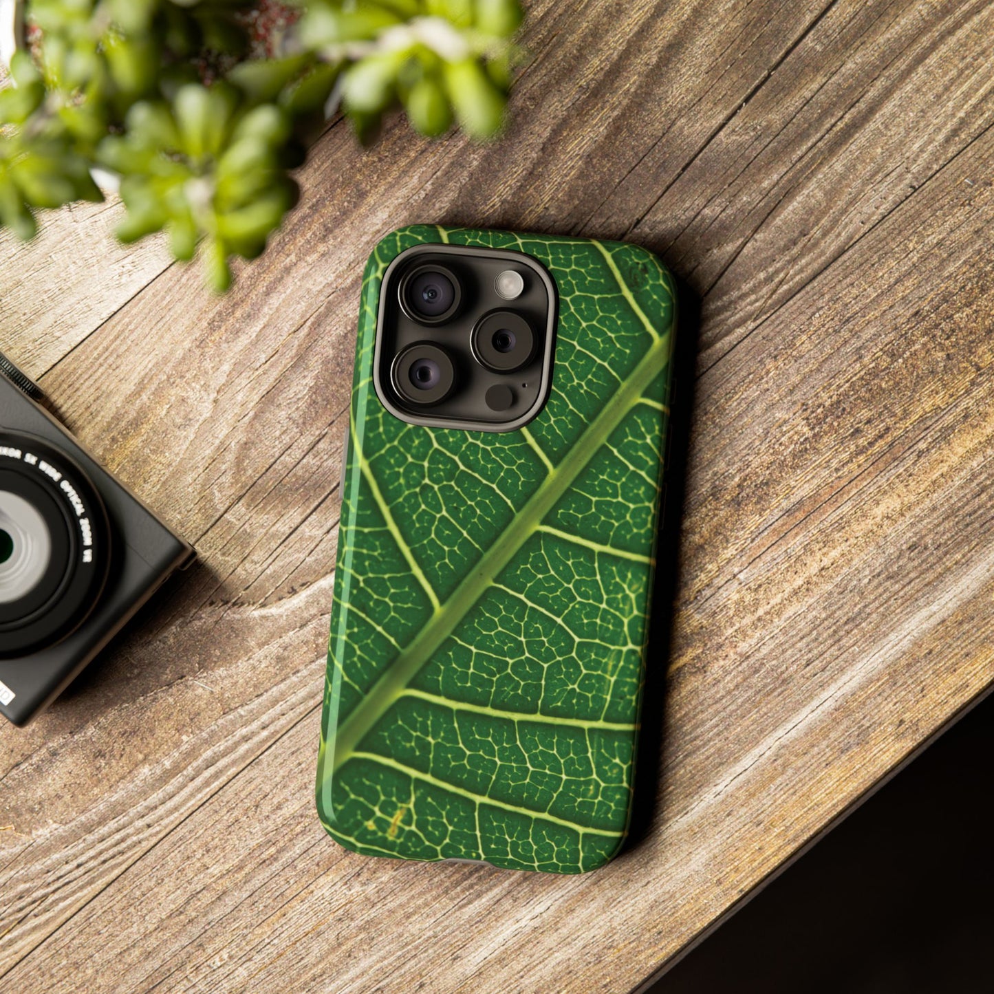 [WW] Leaf Vein Stamped Phone Case
