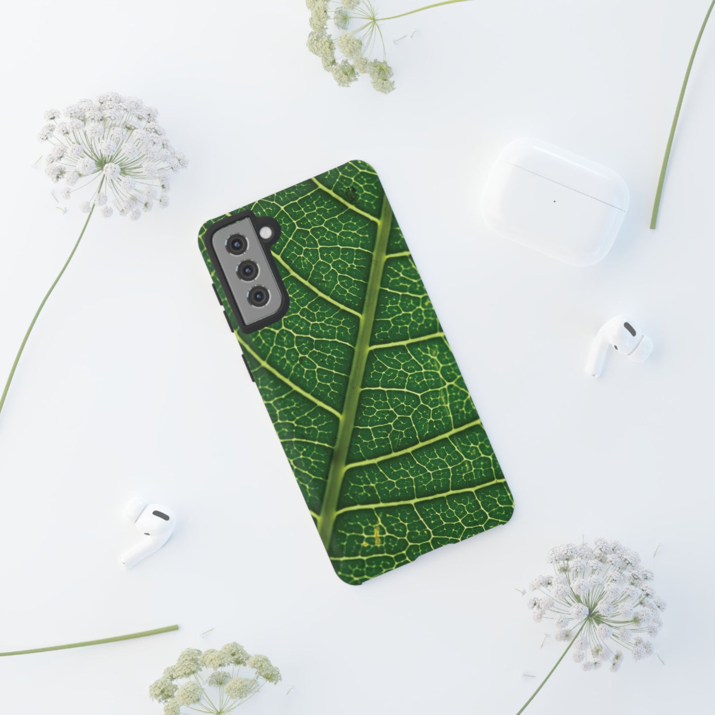 [WW] Leaf Vein Stamped Phone Case