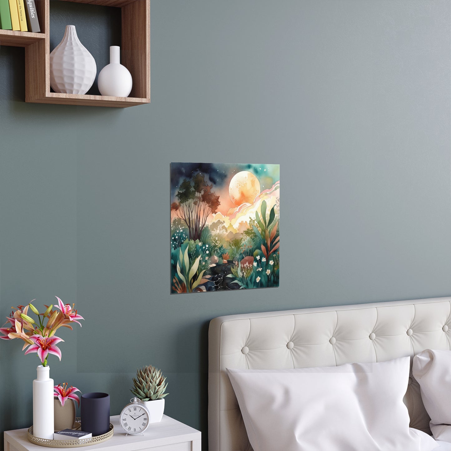 Mystical Forest Grove Watercolour Print