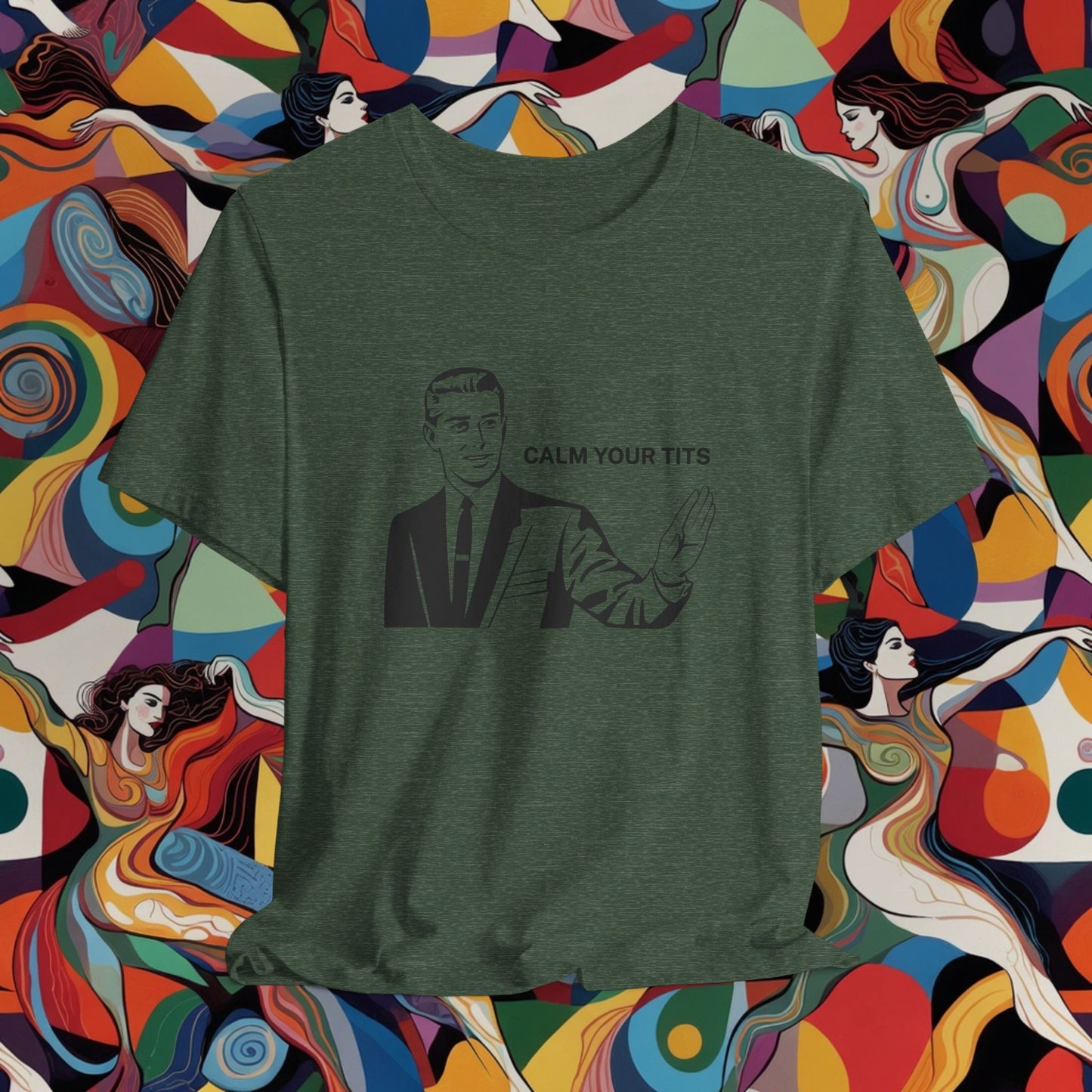 Calm Your Tits Gentleman T-Shirt | Comic