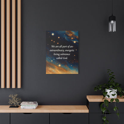 We Are All Part of God Cosmic Canvas