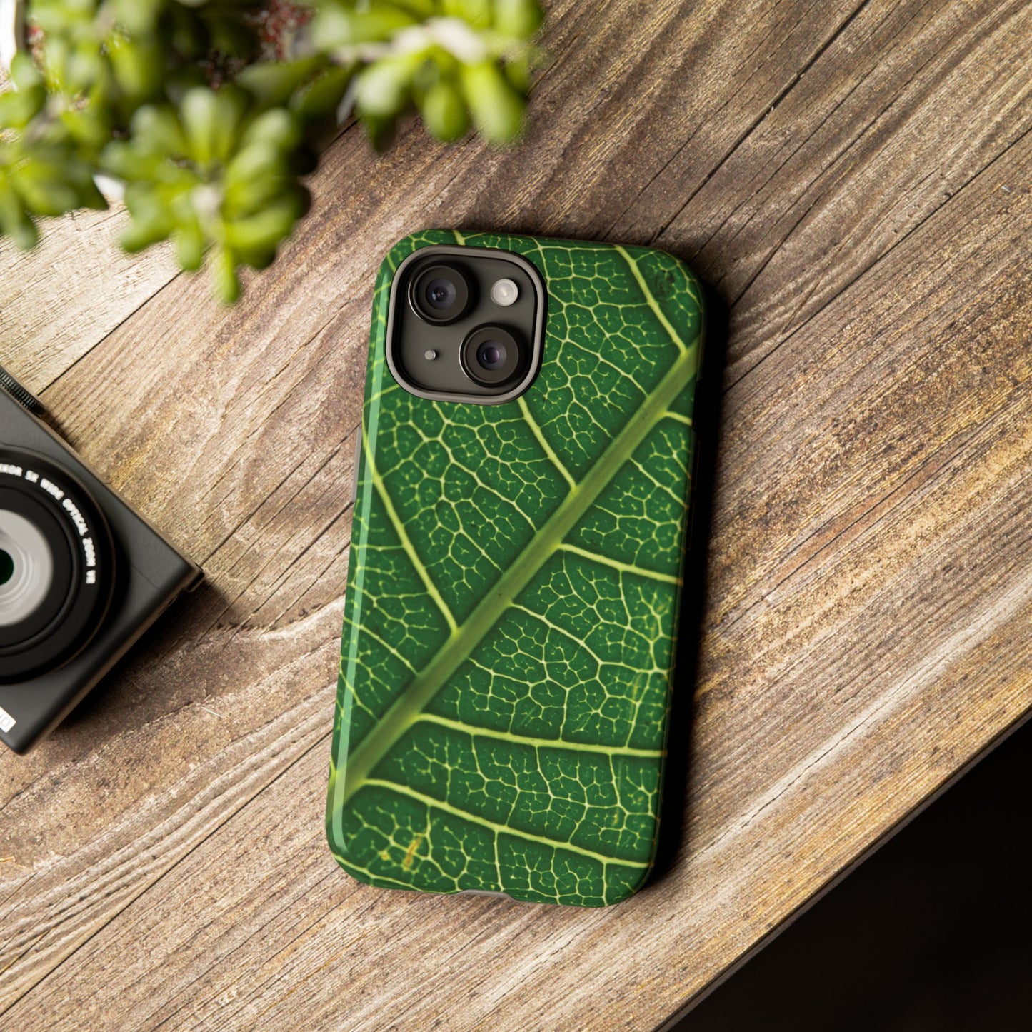 [WW] Leaf Vein Stamped Phone Case