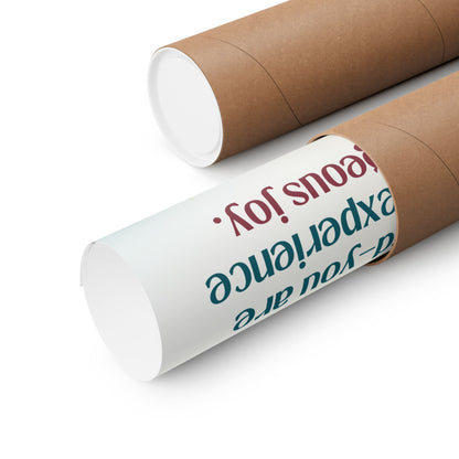 Outrageous Joy — Matte Poster