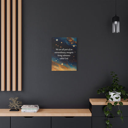 We Are All Part of God Cosmic Canvas