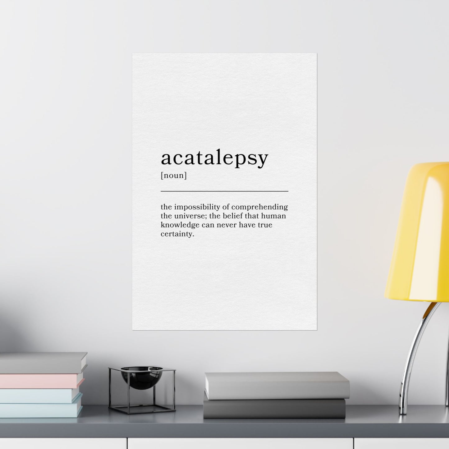 Acetalepsy - Wonderful Words Poster