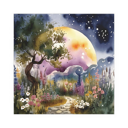 Wildflower Path Watercolour Print