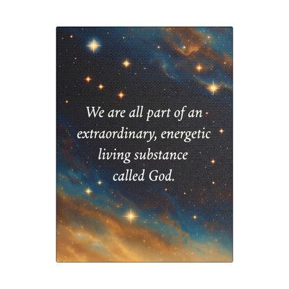 We Are All Part of God Cosmic Canvas