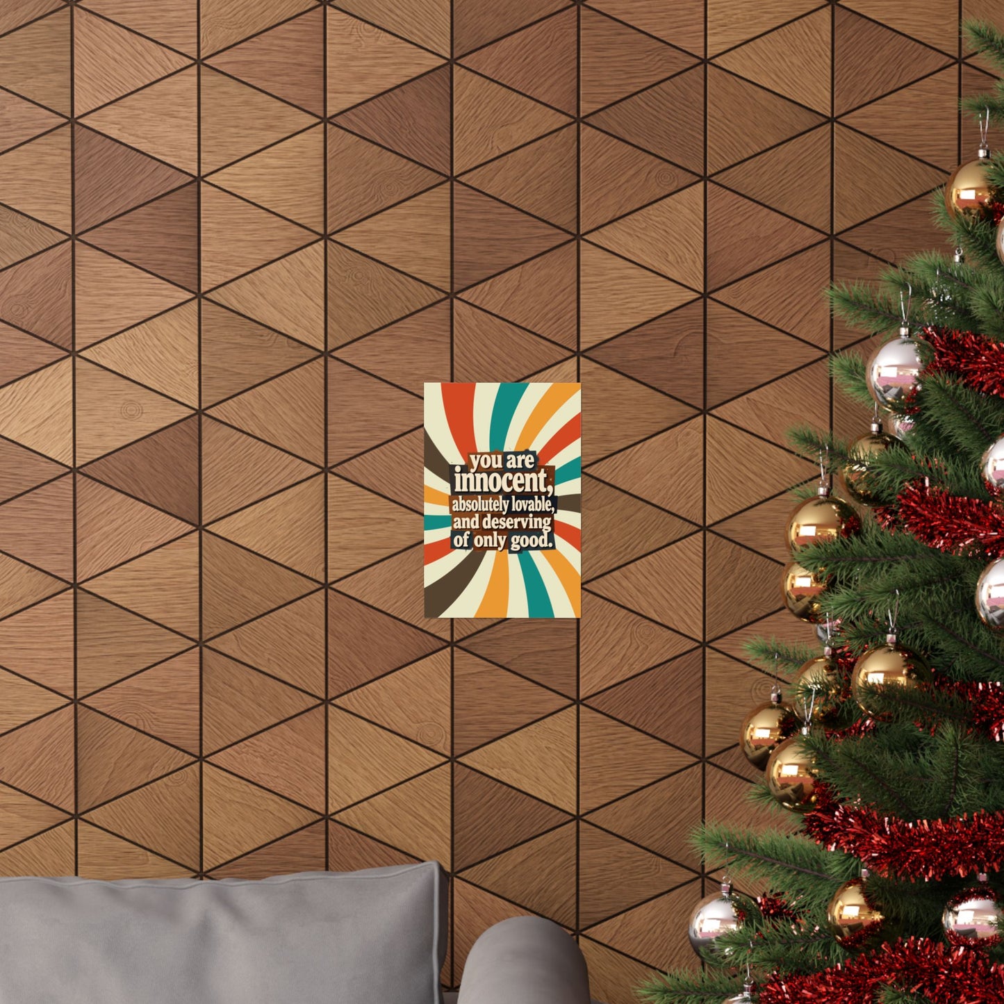 You Are Lovable Retro Poster