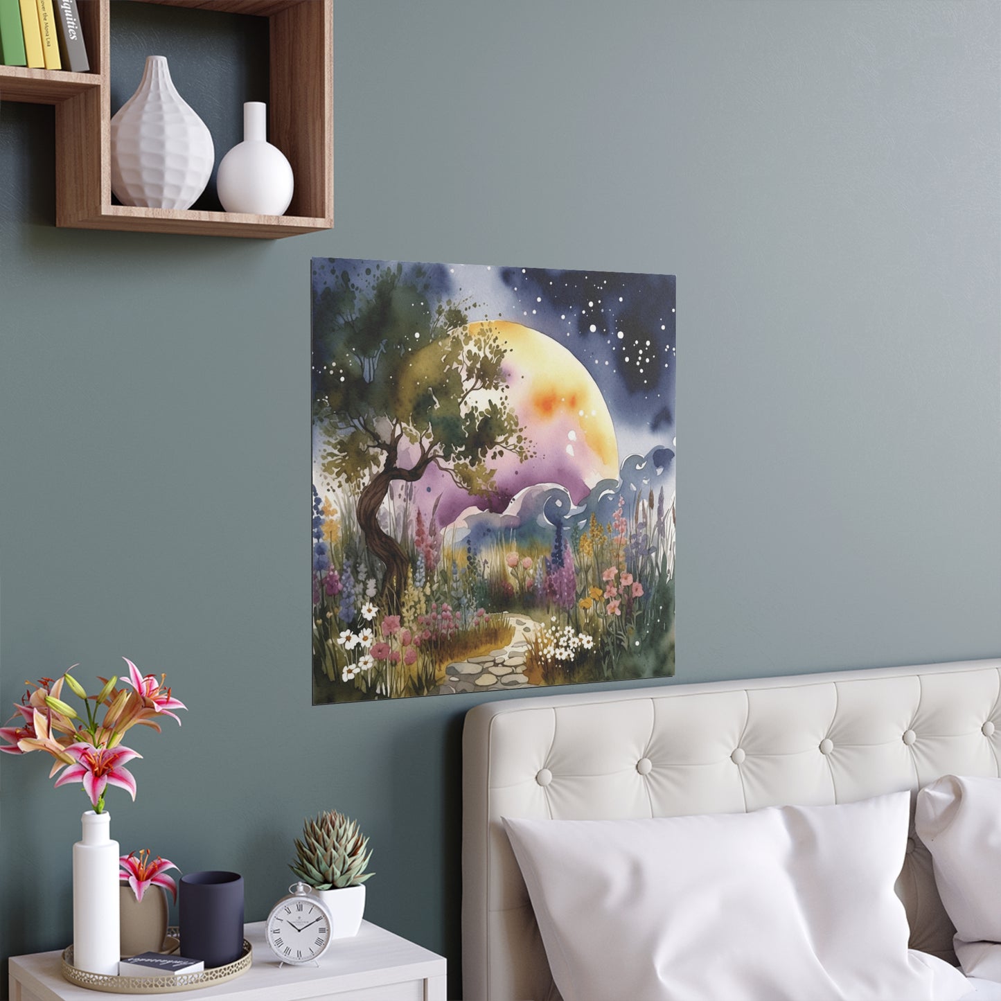 Wildflower Path Watercolour Print