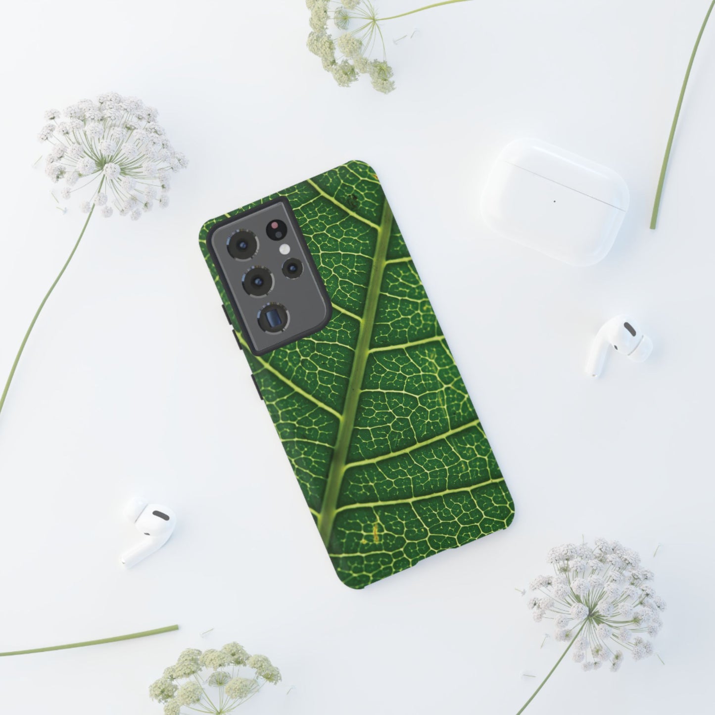 [WW] Leaf Vein Stamped Phone Case