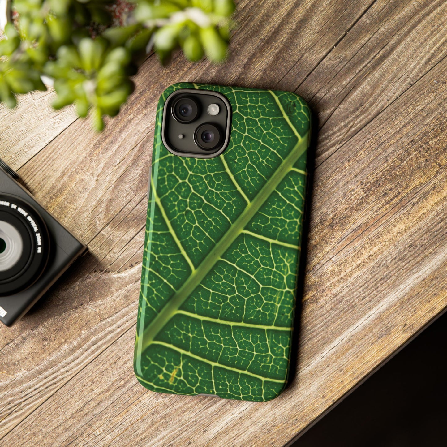 [WW] Leaf Vein Stamped Phone Case