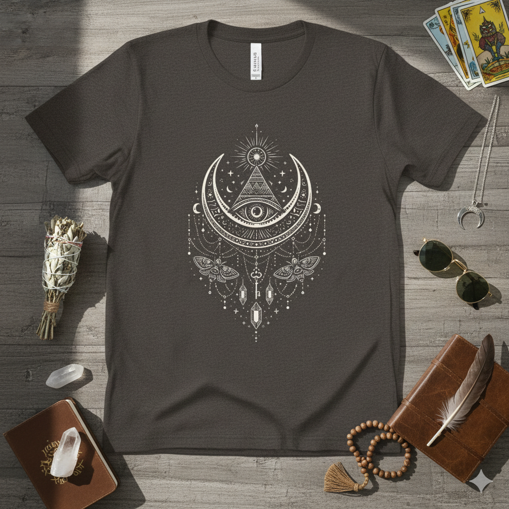 Sacred Geometry T-Shirt | Celestial Awakening
