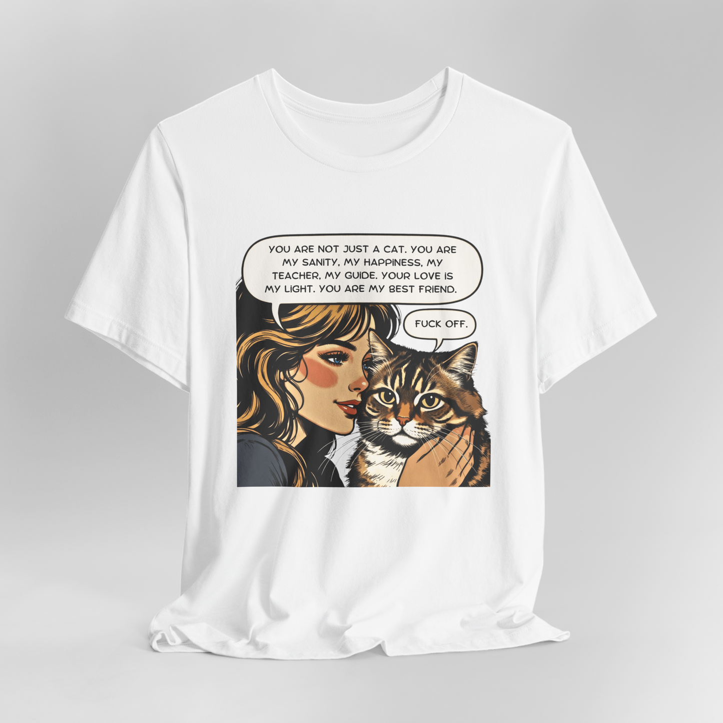 "Cattitude" Cat Lover's Comic T-Shirt