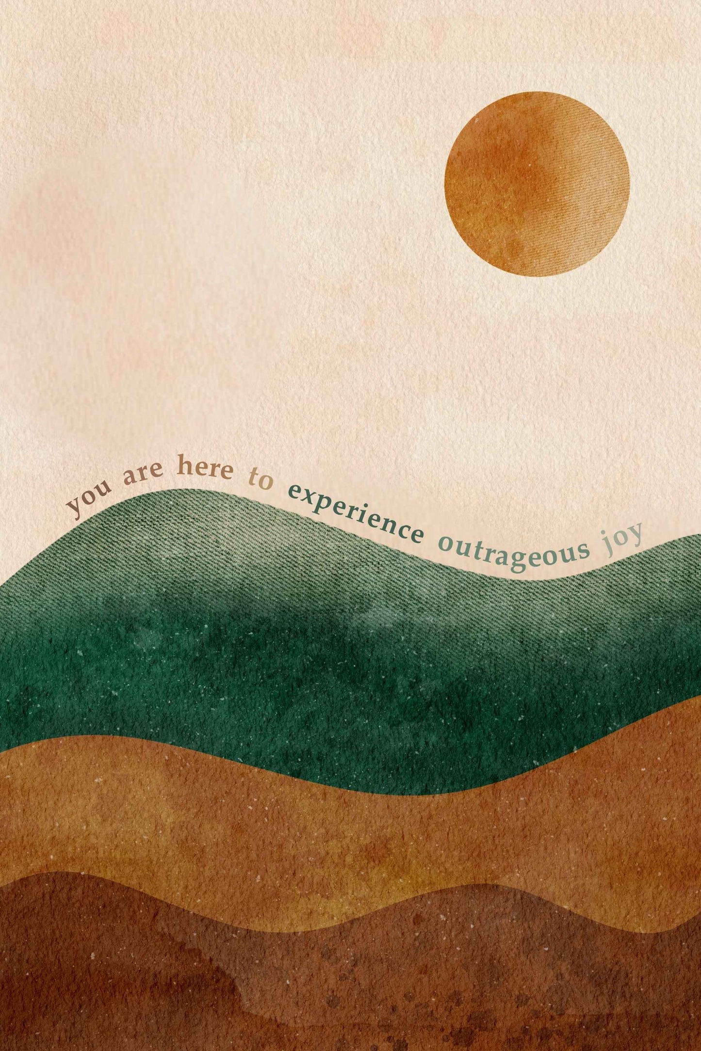 Law of Attraction Wall Art - Joy is Your Birthright Print