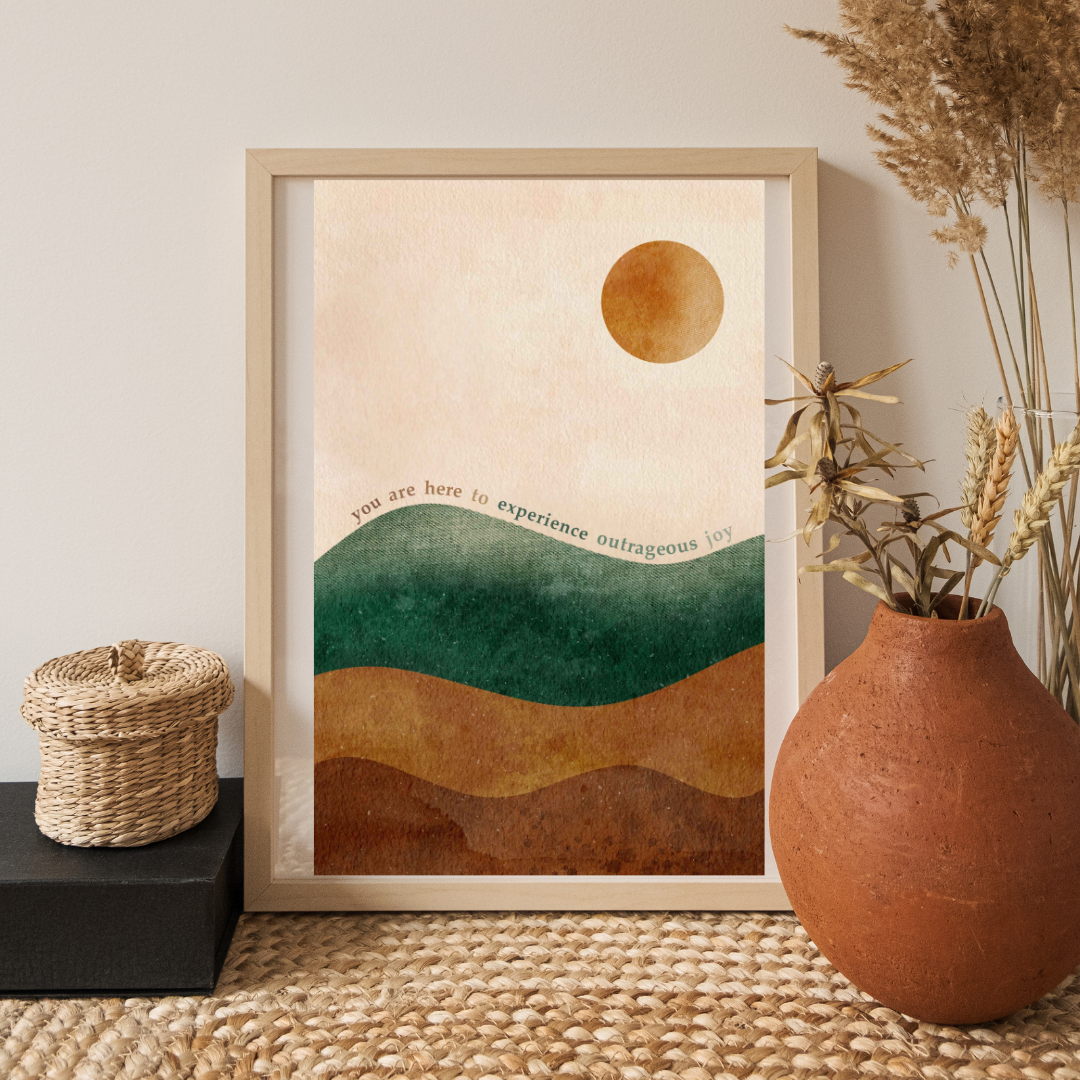 Law of Attraction Wall Art - Joy is Your Birthright Print