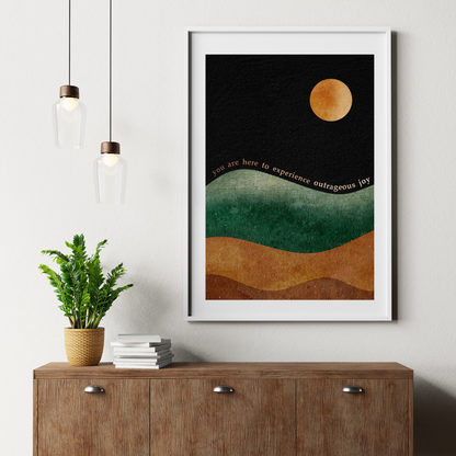 Law of Attraction Wall Art - Joy is Your Birthright Print