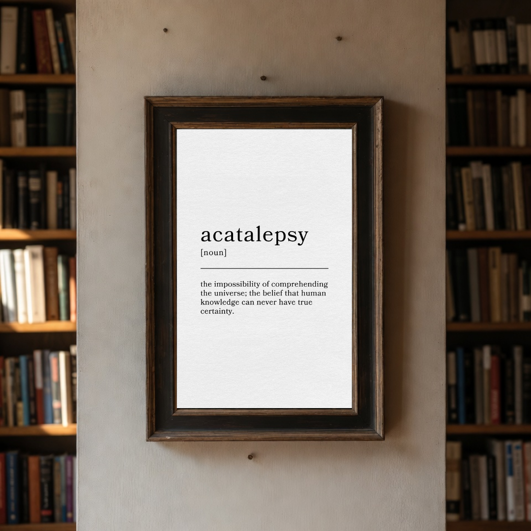 Acetalepsy - Wonderful Words Poster