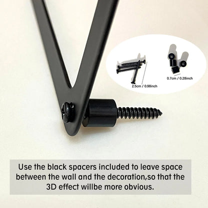 Bold Femininity 3-Piece Decor - Abstract Metal Line Art