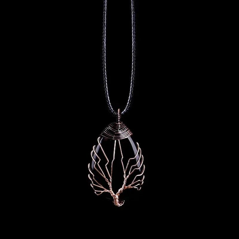 Tree of Life Gemstone Necklace - Crystal Healing Jewelry