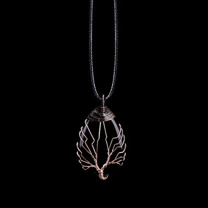 Tree of Life Gemstone Necklace - Crystal Healing Jewelry