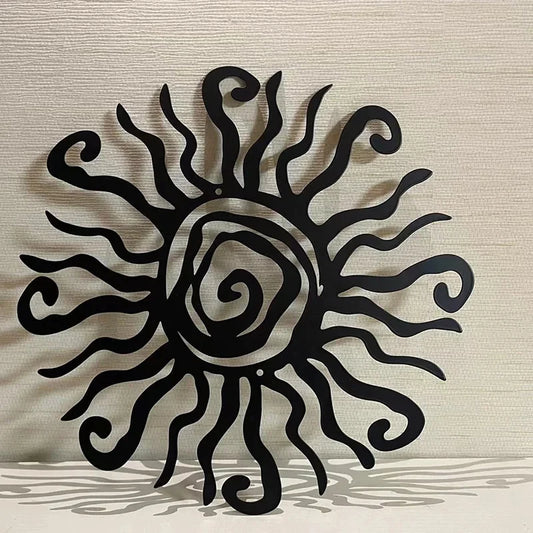 Wacky Sun Metal Wall Art - Abstract Home Decor