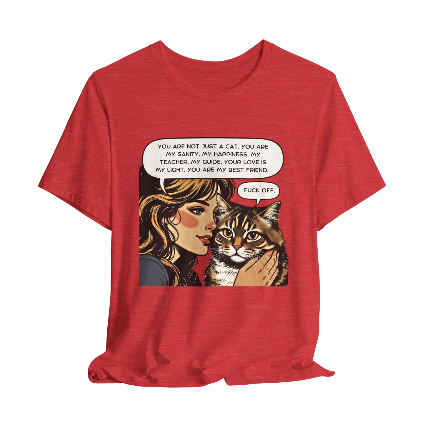 "Cattitude" Cat Lover's Comic T-Shirt