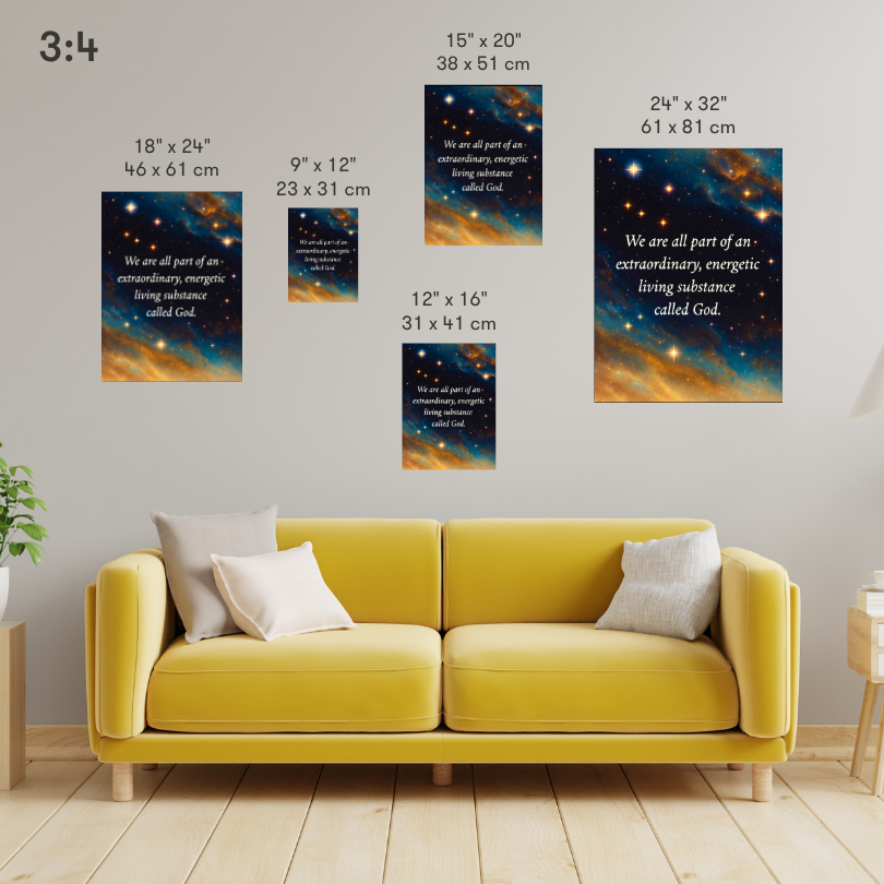 We Are All Part of God Cosmic Canvas