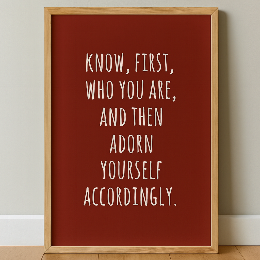 Know Who You Are Stoic Print