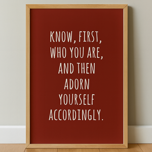 Know Who You Are Stoic Print