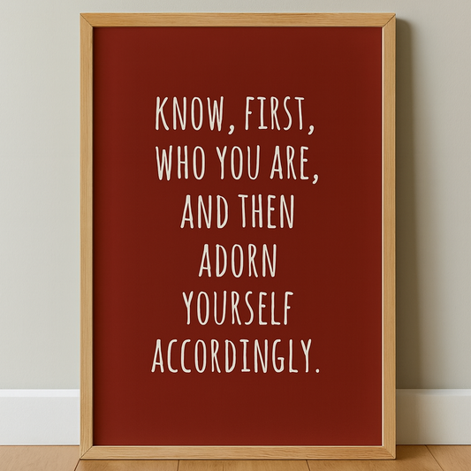 Know Who You Are Stoic Print